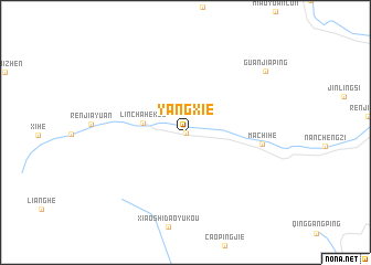 map of Yangxie