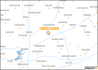map of Yangxinwa