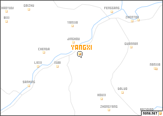 map of Yangxi