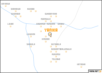 map of Yanika