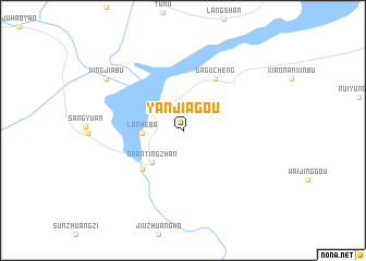 map of Yanjiagou