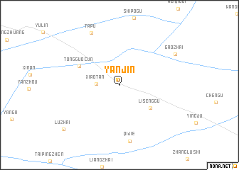 map of Yanjin