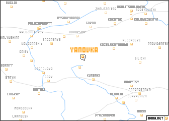 map of Yanovka