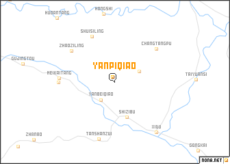 map of Yanpiqiao