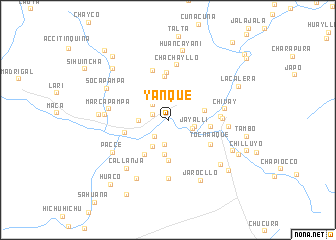 map of Yanque