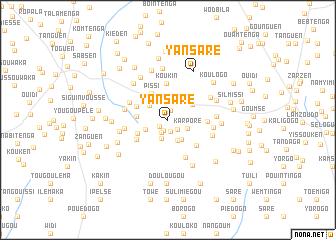 map of Yansaré