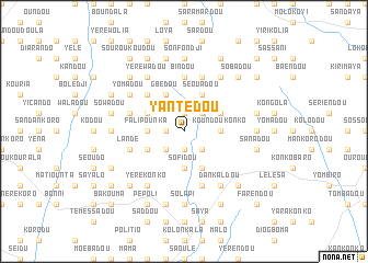 map of Yantédou