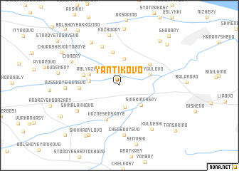 map of Yantikovo