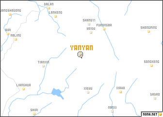 map of Yanyan