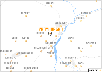 map of Yany-Kurgan