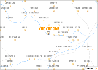 map of Yanyonadé