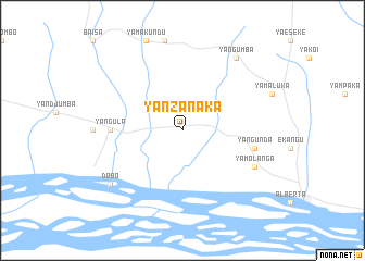 map of Yanzanaka