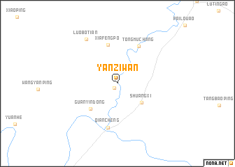 map of Yanziwan