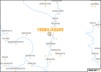 map of Yaobilikouro