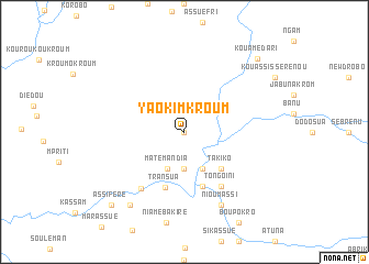 map of Yaokimkroum