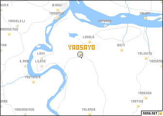 map of Yaosayo
