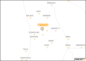 map of Yaouri