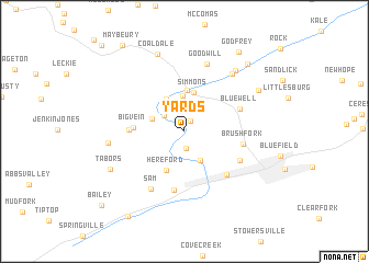 map of Yards