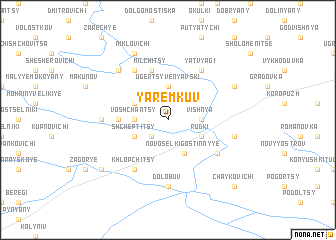 map of Yaremkuv