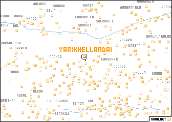 map of Yāri Khel Landāi