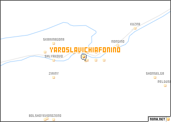 map of (( Yaroslavichi-Afonino ))