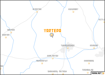 map of Yartepa