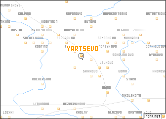 map of Yartsevo