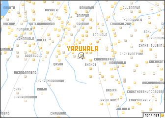 map of Yārūwāla
