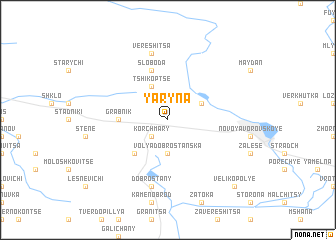 map of Yaryna