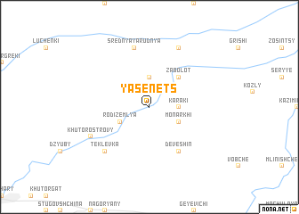 map of Yasenets
