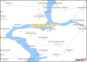map of Yasenevatoye