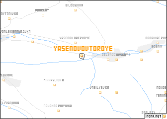 map of Yasenovo Vtoroye