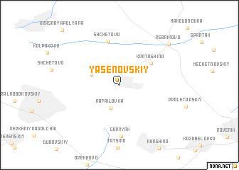 map of Yasenovskiy