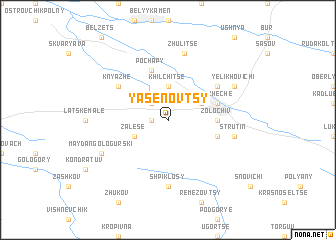 map of Yasenovtsy