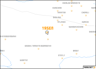 map of Yasenʼ