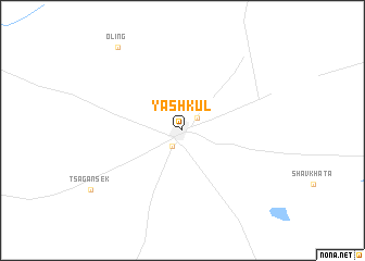 map of Yashkul\