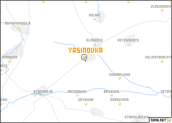 map of Yasinovka