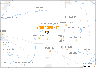 map of Yasinovskiy