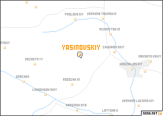 map of Yasinovskiy