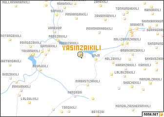 map of Yāsinzai Kili