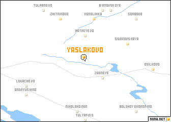 map of Yaslakovo