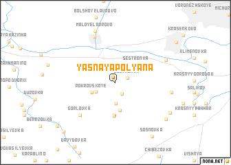 map of Yasnaya Polyana