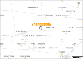 map of Yasnogorod