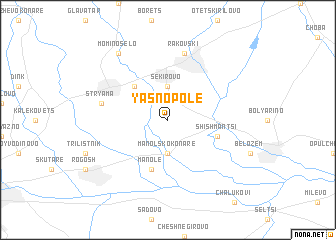 map of Yasno Pole