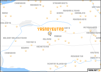 map of Yasnoye Utro