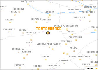 map of Yastrebënka