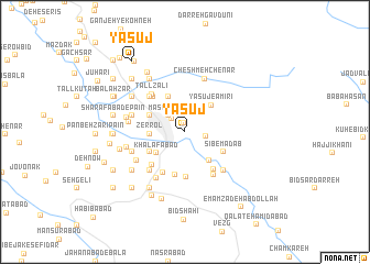 map of Yāsūj