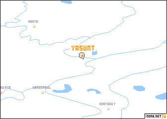 map of Yasunt
