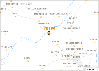 map of Yates