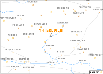 map of Yatskovichi